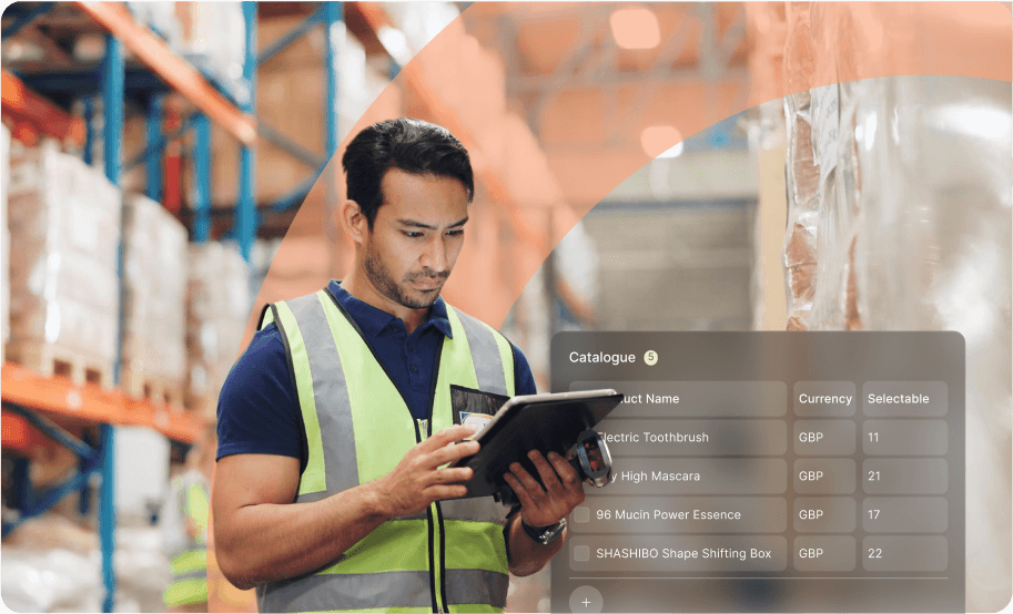 Delivery executive using digital tools to check and update orders, ensuring accurate and error-free deliveries